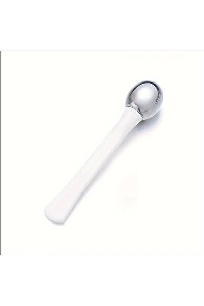 Choice WHITE Stainless Steel Eye Cream Applicator with Roller Ball, Dual-Ende...