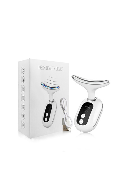 Choice1 White Face Neck Lifting Massager EMS Micrurrent Device For Facial Dou...