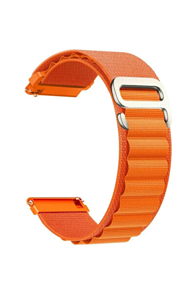 Choice16 حزام ساعة 22 مم ألباين - برتقالي، 20 مم، 22 مم، مناسب لساعات 4، 5، 6...