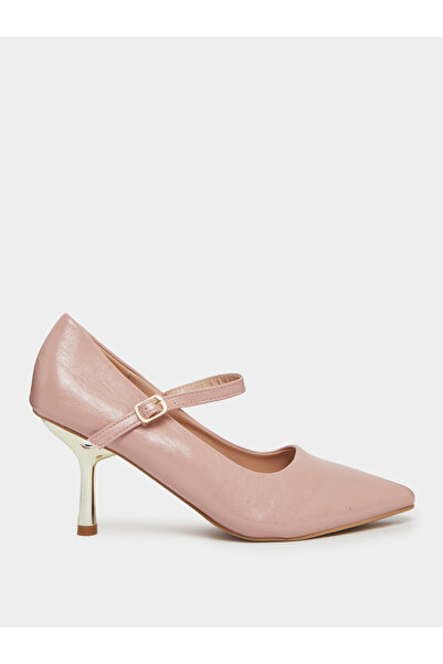 Styli Pink Pointed-Toe Mary Jane Pumps
