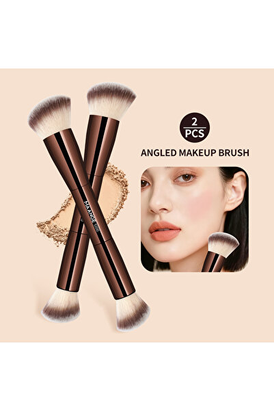 Choice8 فرشاة كونسيلر مزدوج الرأس من MAANGE، تتضمن فرشاة كريم أساس، وفرشاة بو...