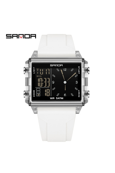 Choice3 ساعة إلكترونية نسائية متعددة الوظائف رياضية مقاومة للماء من TM White ...