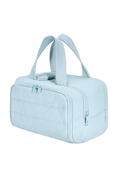 Choice3 حقيبة مستحضرات تجميل زرقاء كبيرة السعة، حقيبة سفر نسائية، حقيبة غسيل،...