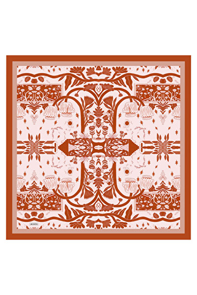 Arancia Orange 90X90 Silk Twill Scarf