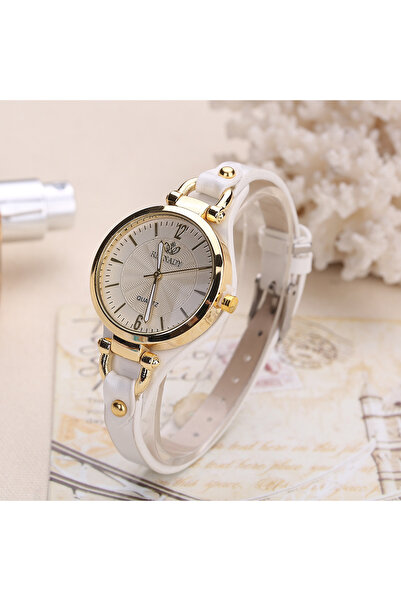 Choice1 ساعة يد نسائية بيضاء عالية الجودة بحزام جلد ، ساعات كوارتز، ساعات يد ...