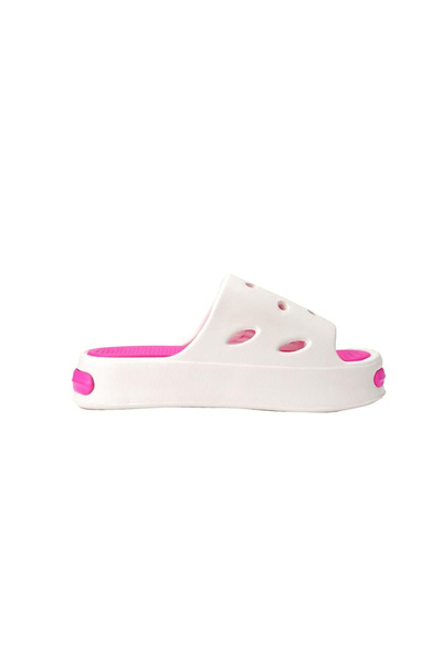 Patrick By Styli Girls White Flatform Slides