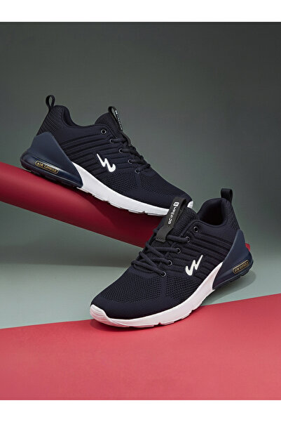 Campus حذاء رياضي أزرق منخفض الرقبة برباط