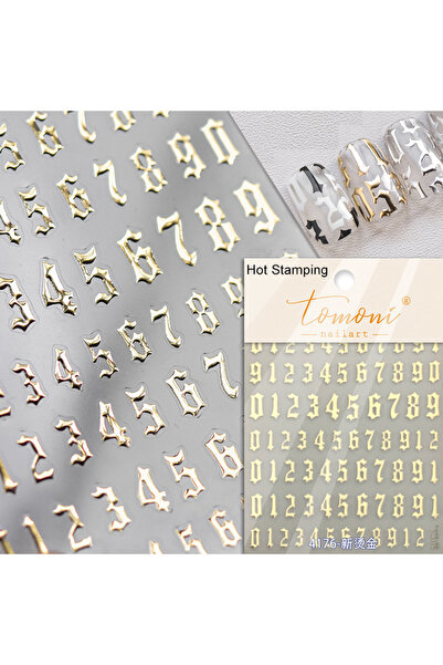 Choice NAILFYOU TO4176XTJ 1 piece 5D punk goth rk hot stamping nail stickers ...