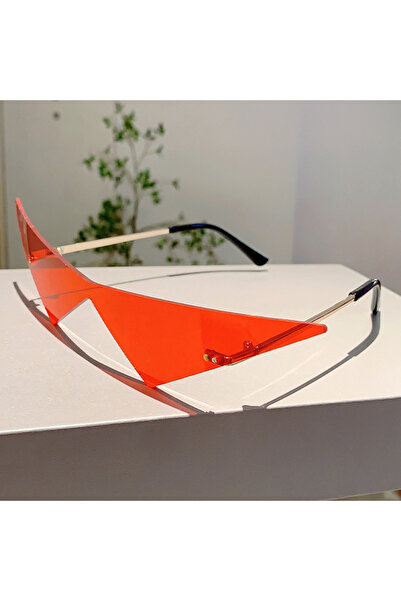 Choice1 كما هو موضح في الصورة، نظارات شمسية رجالية حمراء من KAMMPT بدون إطار ...