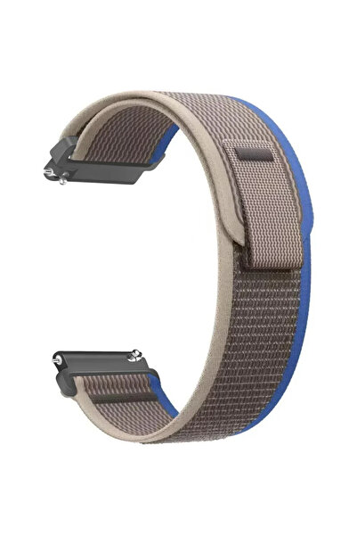 Choice9 حزام ساعة 20 مم - أزرق رمادي، متوفر بمقاسين 20 مم و22 مم، مناسب لساعا...