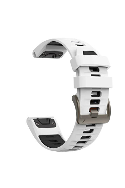 Choice36 سوار ساعة QuickFit مقاس 26 مم باللونين الأبيض والأسود، متوافق مع ساع...