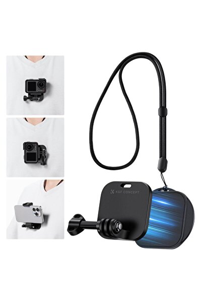 K&F CONCEPT Aksiyon Kameralar için Manyetik göğüs aparatı / Boyun Askısı