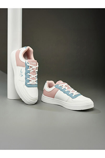 Campus حذاء رياضي أبيض دانتيل ألوان متباينة