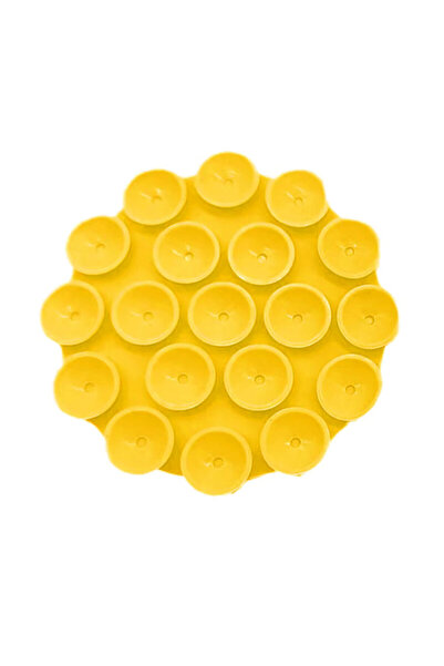 Techsuit Adhesive Suction Cup Phone Holder SY-CUP, Yellow