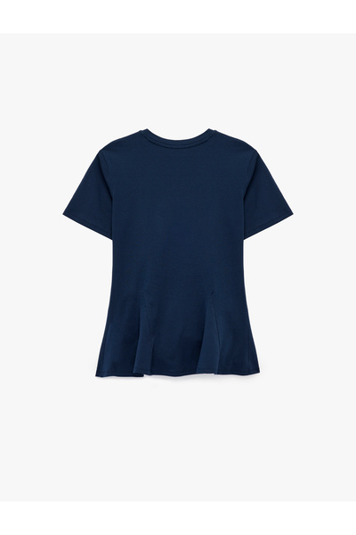 Koton T-Shirt Donna In Cotone 100% – Manica Corta, Colore Bianco Sporco, Taglia L