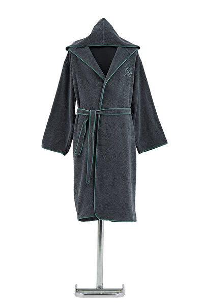 Doqu Home Leris Bouquet Bathrobe L/Xl - 120 cm - Petrol
