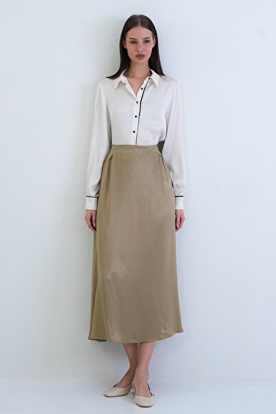 VAGGON Long Skirt with Elastic Waist