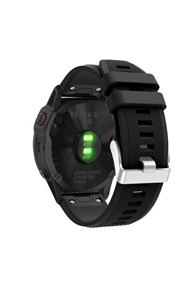 Choice4 سوار أسود مقاس 22 مم لساعات فينيكس الذكية 5، 5 بلس، 6، 6 برو، 7، 7 بر...