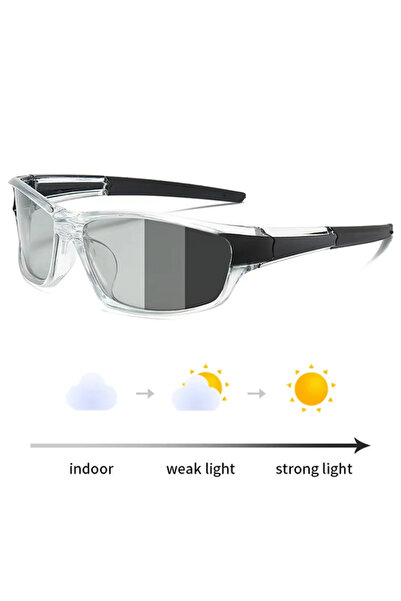 Choice Photochromic New Polarized Cycling Sunglasses Men Women Reflective Out...