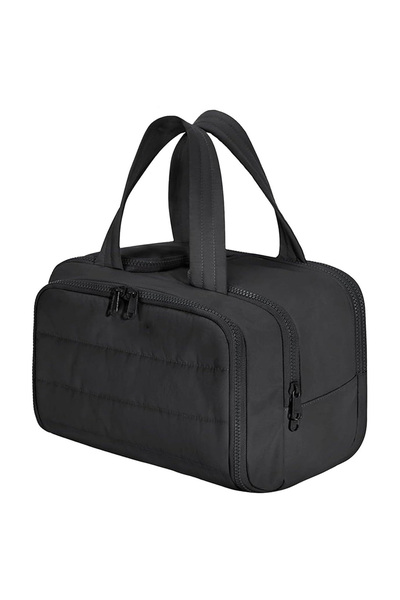 Choice حقيبة مستحضرات تجميل سوداء كبيرة السعة، حقيبة سفر نسائية، حقيبة غسيل، ...