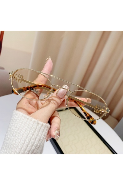 Choice3 نظارات نسائية أنيقة بلون بني فاتح، قطعة واحدة، بتصميم عصري فاخر جديد،...
