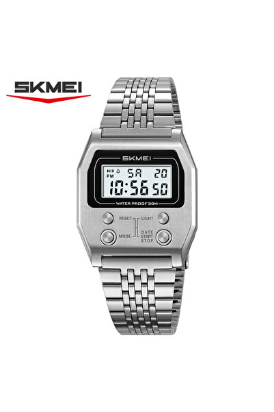 Choice1 ساعة سكيمي سيلفر 2460 الإلكترونية للرجال، متعددة الوظائف، مزودة بتقوي...