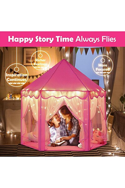 Monobeach Princess Castle Play Tent With Star String Light