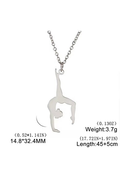 Choice1 قلادة رياضية إيقاعية من الفولاذ المقاوم للصدأ، قطعة مجوهرات عصرية للن...