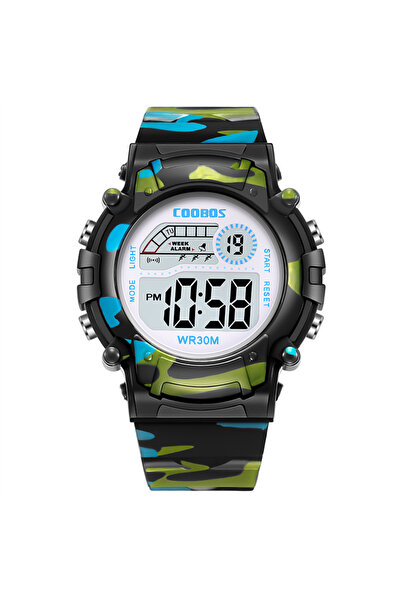 Choice6 black Sport Digital Watch for Kids Waterproof Luminous Children's Ele...