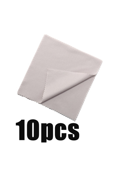 Choice ١٠ قطع رمادية، ١٠-١٠٠ قطعة قماش تنظيف من الألياف الدقيقة الناعمة، مناس...