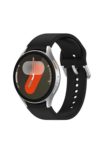 Choice سوار سيليكون أسود كلاسيكي مقاس 10 بوصات لساعة سامسونج جالاكسي 4-4، متو...