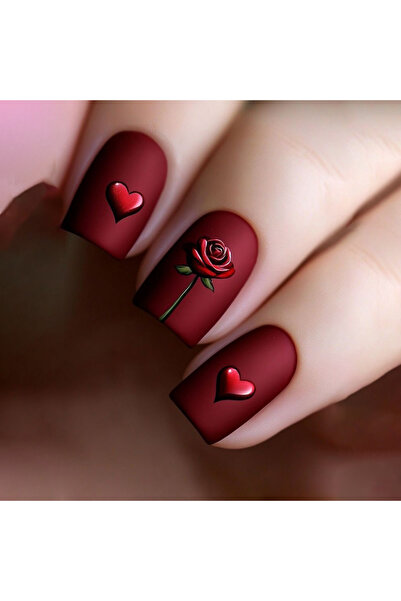 Choice6 XY-852 4Sets/96/24Pcs Square Press On Nails: Gradient Dots/Floral/Mul...