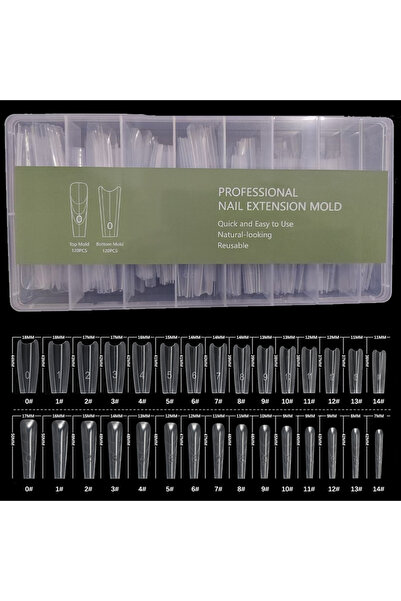 Choice 240 قطعة من قوالب أظافر بيغل تي المزدوجة على شكل شطيرة، قوالب أظافر عل...