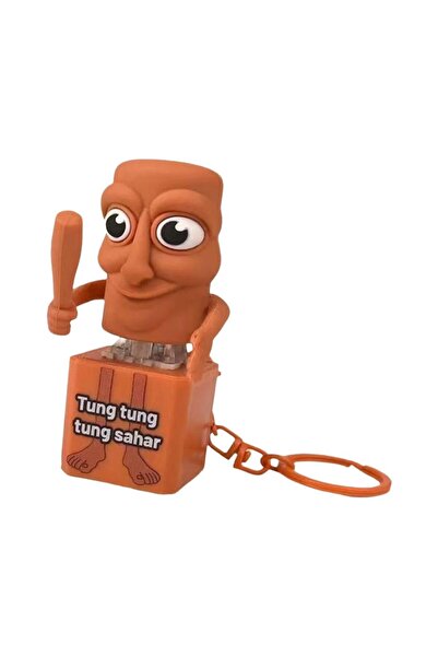 Choice3 A Tung Tung Tung Sahur Keychain Vie LED Key Press Button Italian Brai...