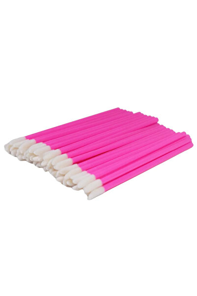 Choice6 50PCS Rose Red 50 Pcs Disposable Lip Brush Eyelash Makeups Brushes La...
