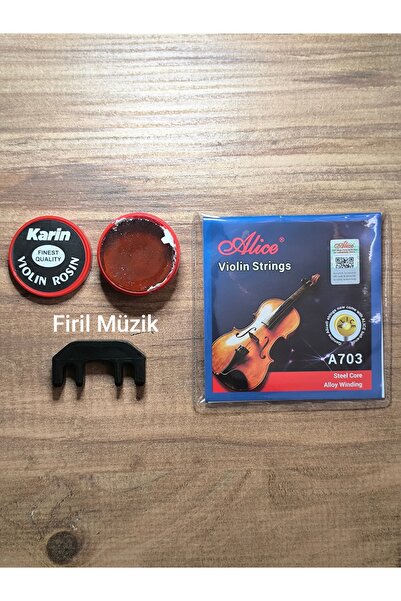 Alice Takım Keman Teli + Reçine + Susturucu / Firil Müzik