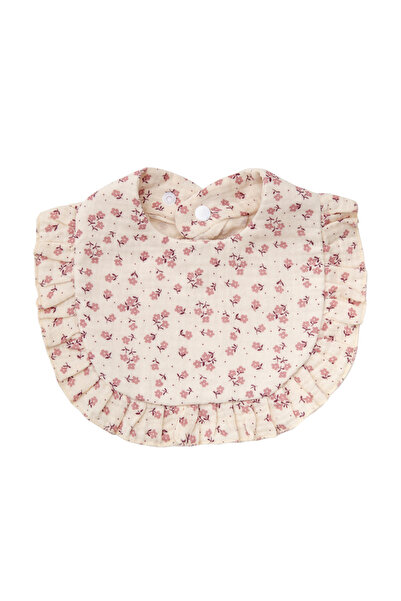 Choice7 5 مرايل أطفال مطبوعة بالزهور، قابلة للتعديل بأزرار كبس، منشفة لعاب، ح...