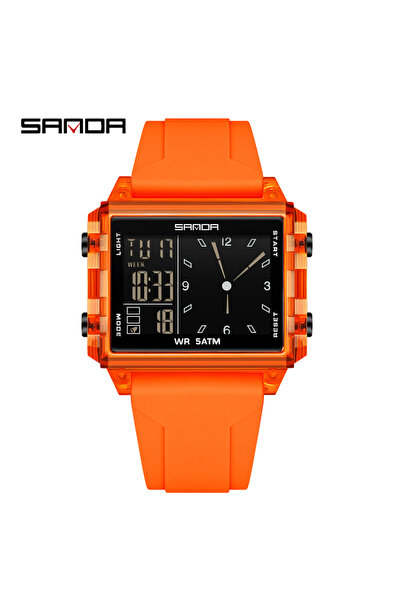 Choice7 ساعة أورانج فاشن سادنا الجديدة 6273 الإلكترونية النسائية متعددة الوظا...