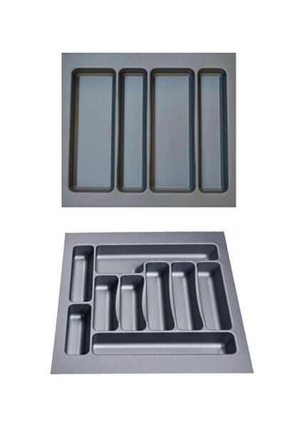FeyzaDesign 2'li Düzenleyici Set, Kepçelik ve Kaşıklık, Kesilebilir, 45x40 cm