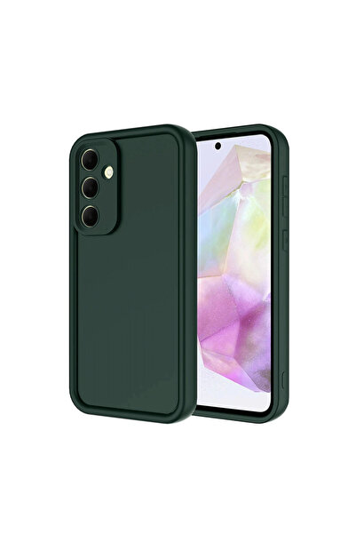 eco port حافظة سامسونج جالاكسي A36 من السيليكون من فييرا - أخضر داكن