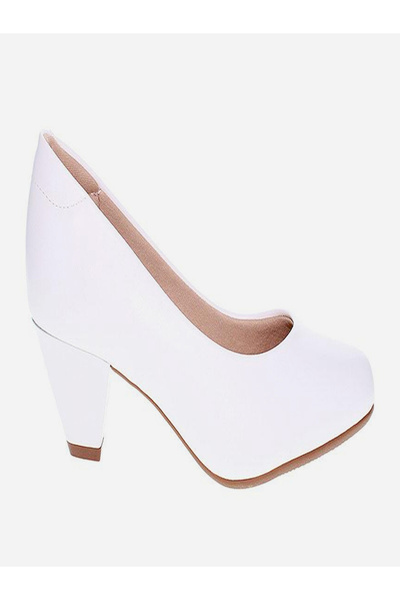 Modare Solid Slip-On Block Heel Shoes