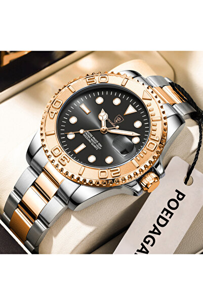 Choice4 680 Rose Gold Black Original Luxury Man Wristwatch Waterproof Luminou...
