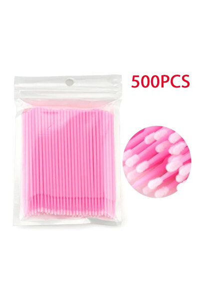 Choice14 Wool Fiber 500PCS Pink 500/1000PCS Eyelash Cleaning Brush Highly Col...