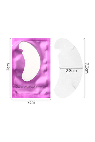 Choice5 purple 50 Pairs Eyelash Extension Patches gel Eye Pad U Shaped Lash L...
