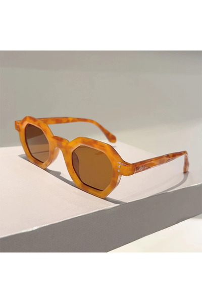 Choice3 without case ohawksbill-brown KAMMPT Polygon Sunglasses 2025 New Fash...
