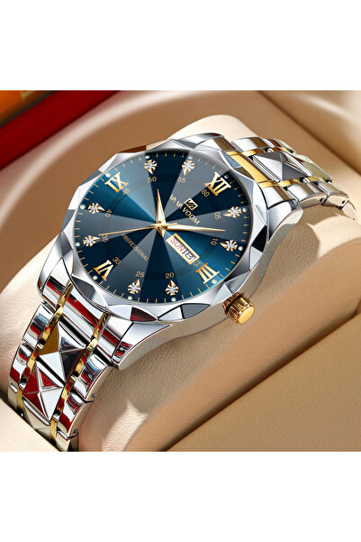 choice2 2733-L-SAN 2024 ساعة رجالية جديدة بتصميم عصري، مزودة بسوار من الفولاذ...