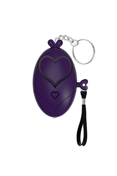 Choice5 Purple 1pc Personal Self Defense Alarm 130DB Heart Shaped Women Elder...