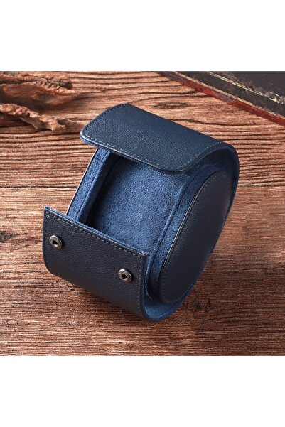 Choice1 منظم ساعات من جلد الصناعي الأزرق ذو فتحة واحدة، لعرض الساعات الكلاسيك...