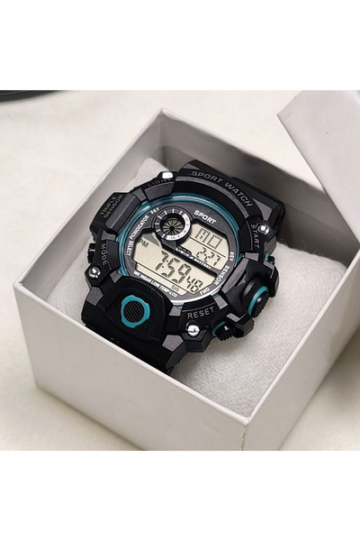 choice2 Blue Style Boys Sports Watches Dual Display Digital Led Electronic Qu...