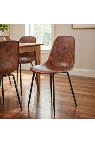 EqiEch Kitchen Chair , Upholstered Side Chairs In A Modern Medieval Style, Br...